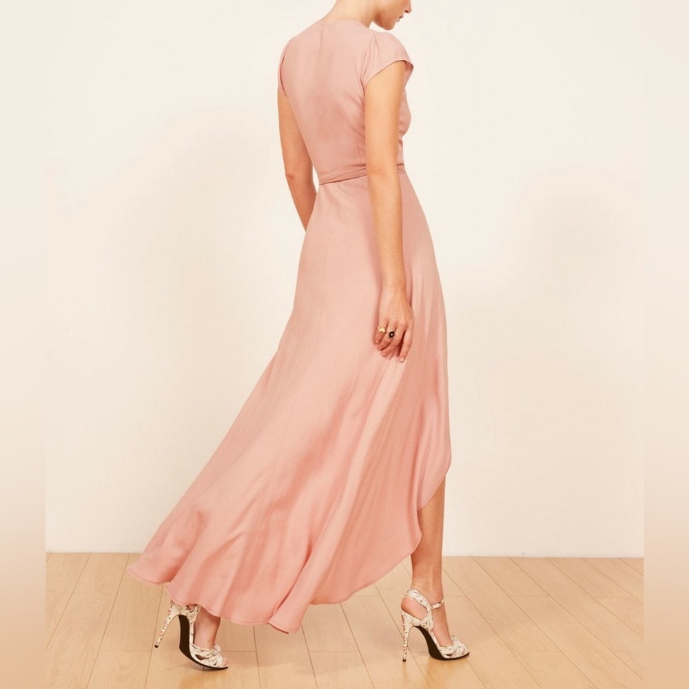 NWT Reformation Chamomile High Low Maxi Dress in Blush | Size XS - Picture 2 of 7